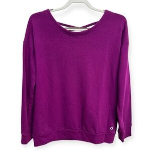 Gap Fit Women’s Sweater‎ with Criss Cross Cutout Back Size M. 21PTP. 25.5L.